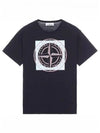 Compass Logo Printing Short Sleeve T-Shirt Black - STONE ISLAND - BALAAN 2