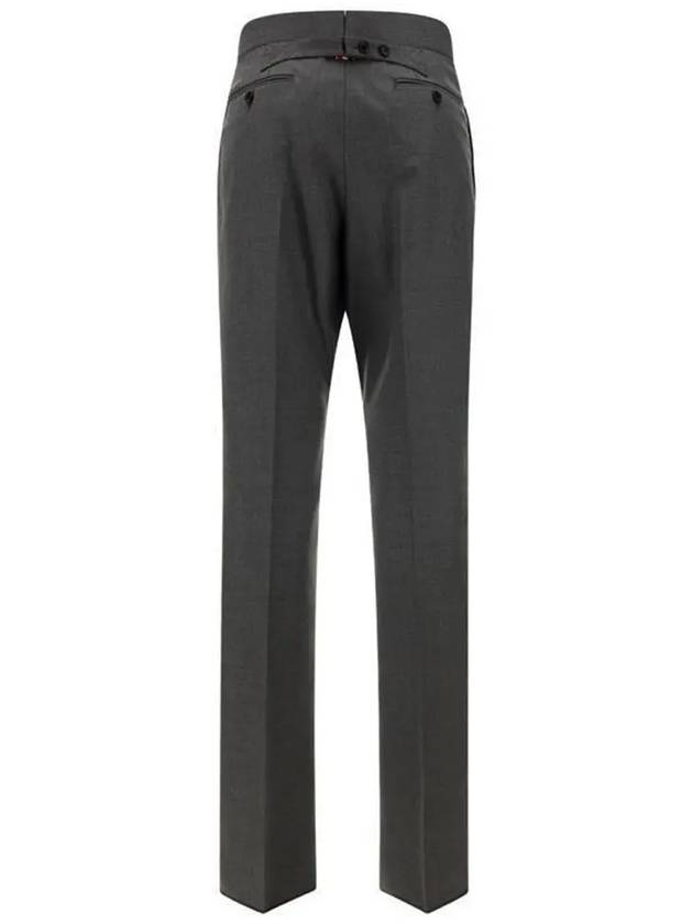 Super 120S Twill Classic Backstrap Trouser Pants Dark Grey - THOM BROWNE - BALAAN 4