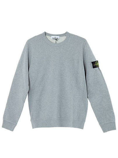 Wappen Patch Crew Neck Cotton Sweatshirt Grey - STONE ISLAND - BALAAN 2