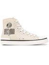 Women's Benkeenh High Top Sneakers Chalk - ISABEL MARANT - BALAAN 4