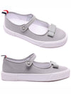 Tennis Tom John Trainer Cotton Canvas Sneakers Grey - THOM BROWNE - BALAAN 2