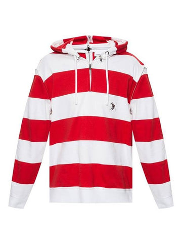 striped zipped hoodie - BURBERRY - BALAAN 1