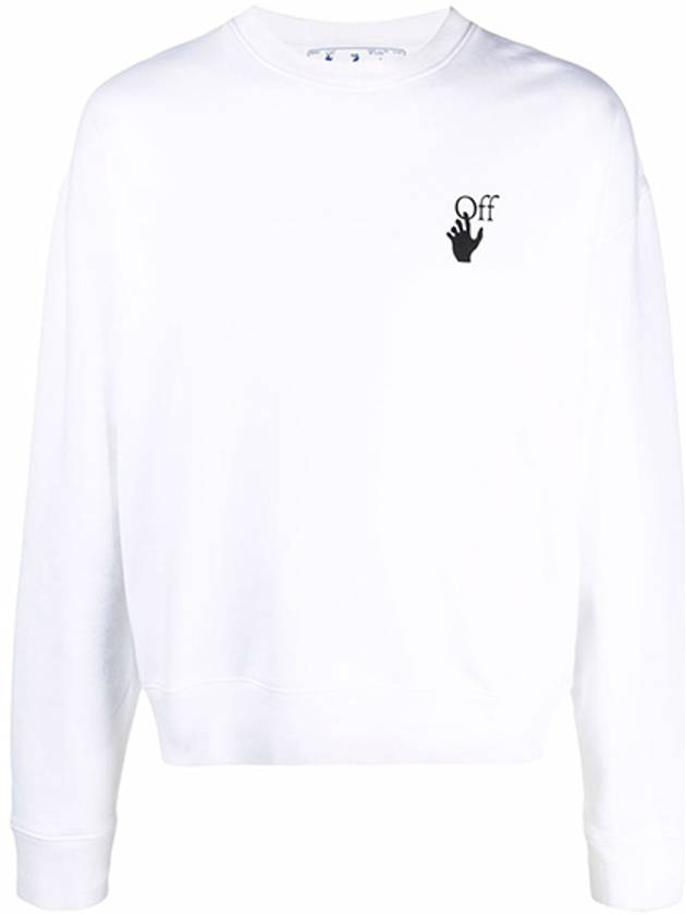 Bubble Arrow Crew Neck Sweatshirt White - OFF WHITE - BALAAN 2