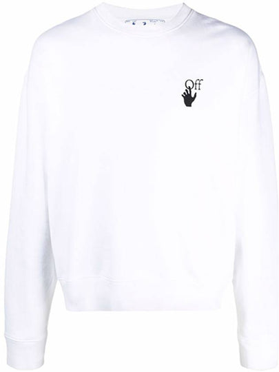 Arrow Crew Neck Sweatshirt White - OFF WHITE - BALAAN 2