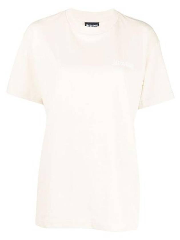 Le Logo Short Sleeve T-Shirt Light Beige - JACQUEMUS - BALAAN 2