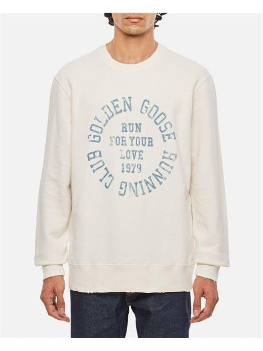 Cotton Journey Sweatshirt Ivory - GOLDEN GOOSE - BALAAN 1