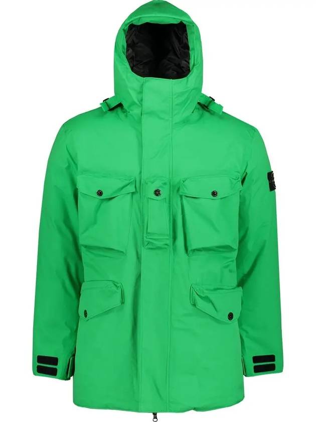 Ripstop Gore-Tex Hooded Padded Bright Green - STONE ISLAND - BALAAN 3