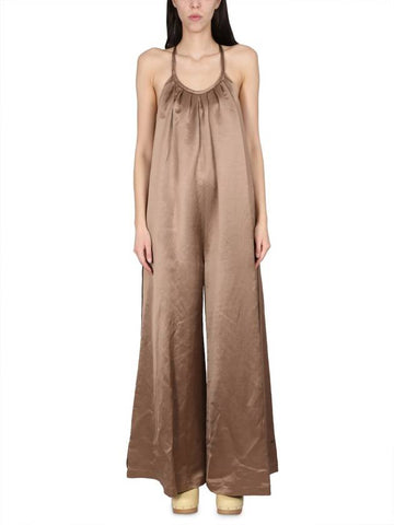 WIDE SATIN JUMPSUIT - ALYSI - BALAAN 1