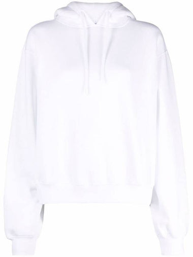 Alexander Wang Essential Terry Hoodie With Puff Paint Logo Clothing - ALEXANDER WANG - BALAAN 1