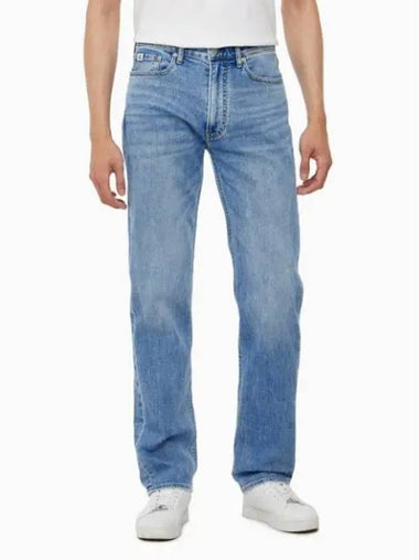 Jeans Standard Straight Fit Denim Jeans Mid Blue - CALVIN KLEIN - BALAAN 1