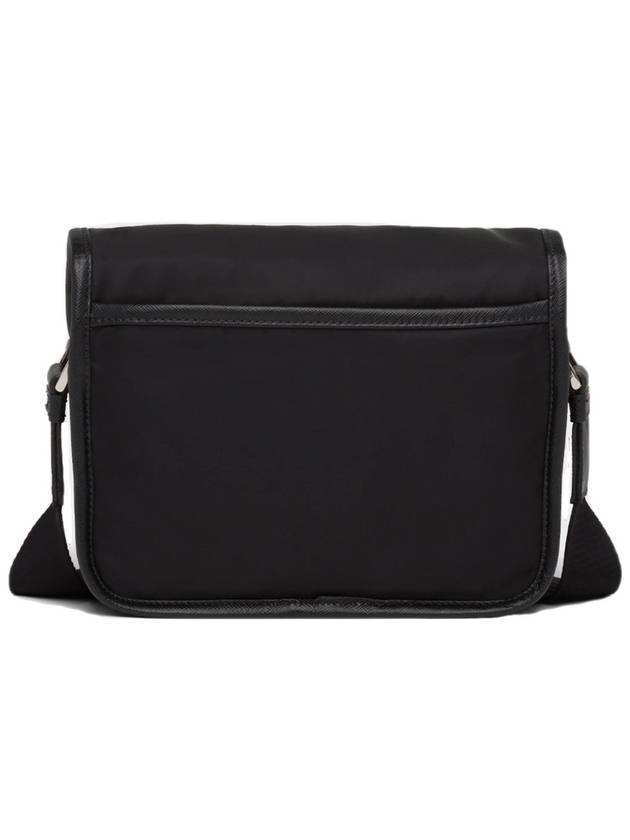 Re-Nylon Saffiano Leather Cross Bag Black - PRADA - BALAAN 5