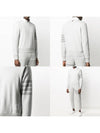 Classic Loopback Terry Tonal 4-Bar Relaxed Fit Crewneck Sweatshirt Pale Grey - THOM BROWNE - BALAAN 9