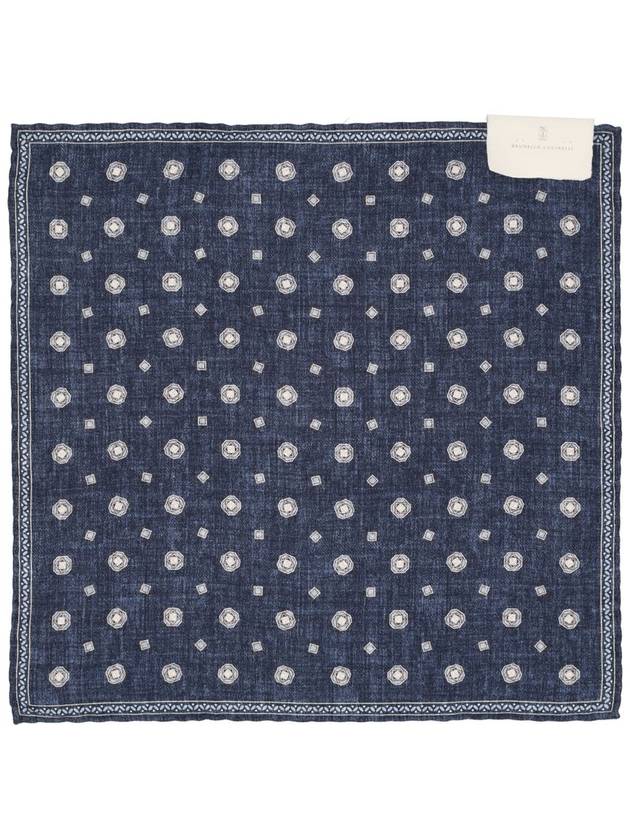 Square silk muffler navy - BRUNELLO CUCINELLI - BALAAN 2