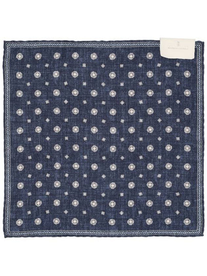 Square silk muffler navy - BRUNELLO CUCINELLI - BALAAN 2