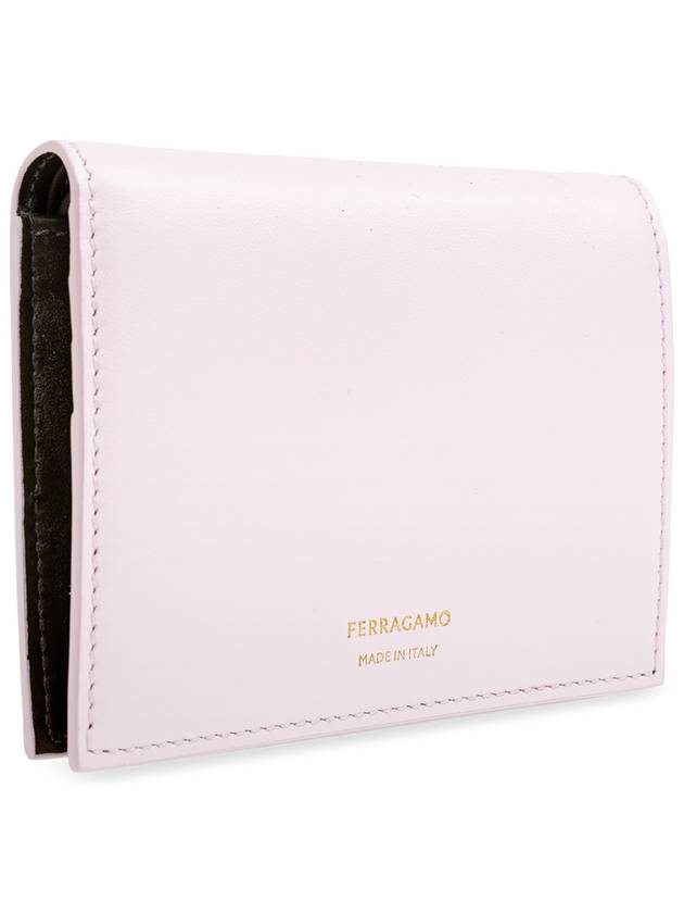 FERRAGAMO Leather Wallet, Women's, Pink - SALVATORE FERRAGAMO - BALAAN 4