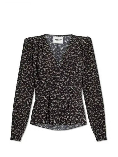 24 EDDY HT0221FA B1J02E 01BK Eddie Top - ISABEL MARANT - BALAAN 1