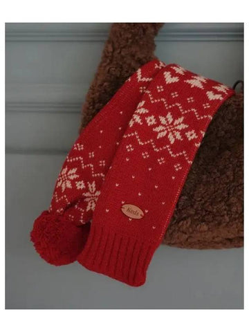 Pom Holiday Muffler KD3KMG4101FRED - KEDS - BALAAN 1