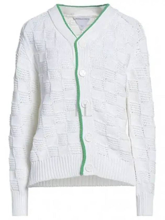 Intrecciato Pattern Cardigan White - BOTTEGA VENETA - BALAAN 2