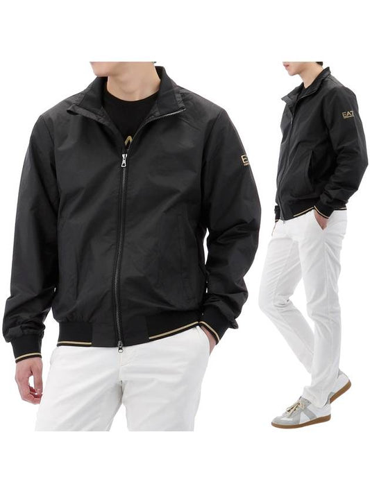 EA7 Core Identity Zip-Up Jacket Black - EMPORIO ARMANI - BALAAN 2