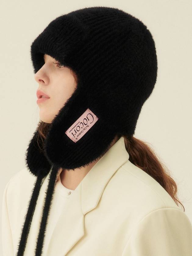 Knit Trooper Hat Black - GOCORI - BALAAN 1