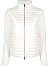 Women s Padded Wool Cardigan White - MONCLER - BALAAN 1