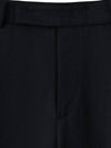 Wool One Tuck Relax Slacks Black - NOIRER - BALAAN 5