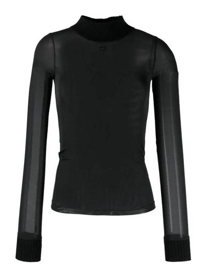 Reedition Second Skin Long Sleeve T-Shirt Black - COURREGES - BALAAN 2