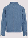 Logo Print Denim Jacket Blue - CP COMPANY - BALAAN 3