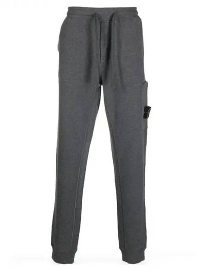 Waffen Patch Cotton Fleece Track Pants Dark Grey - STONE ISLAND - BALAAN 2