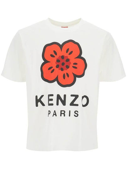 Boke Flower Short Sleeve T Shirt Off White - KENZO - BALAAN 2