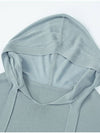 half sleeve hooded knit top slate blue - CALLAITE - BALAAN 3