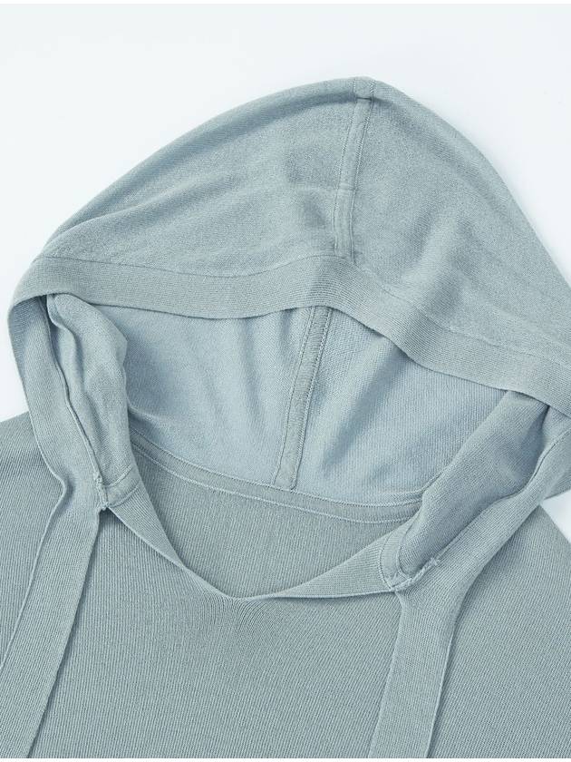 half sleeve hooded knit top slate blue - CALLAITE - BALAAN 3