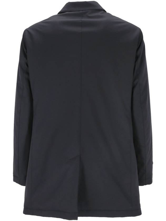 Single Breasted Straight Hem Zip-Up Jacket Navy - KITON - BALAAN 3