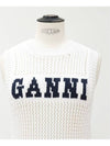 white knit sleeveless - GANNI - BALAAN 3