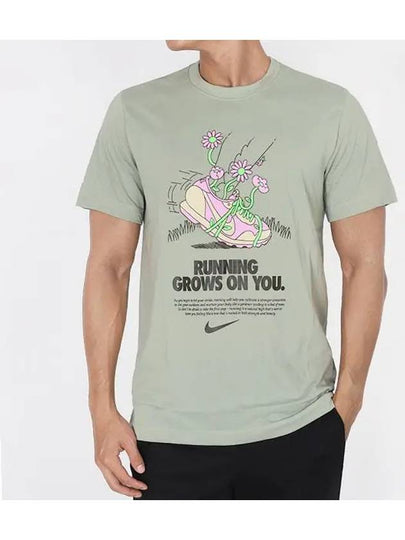 Dri-Fit Running Short Sleeve T-Shirt Jade Horizon - NIKE - BALAAN 2