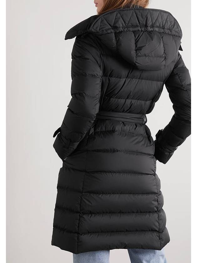 Women's Double Breasted Hooded Padded Black - BURBERRY - BALAAN 9