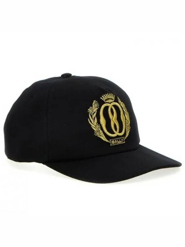 Embroidered Logo Ball Cap Black - BALLY - BALAAN 2