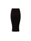 5 Button Knit Pencil Skirt Black - BALMAIN - BALAAN 3