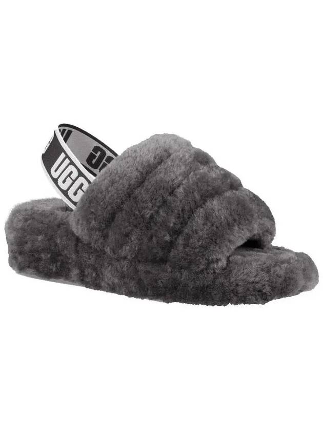 Fluff Yeah Slippers Charcoal - UGG - BALAAN 4