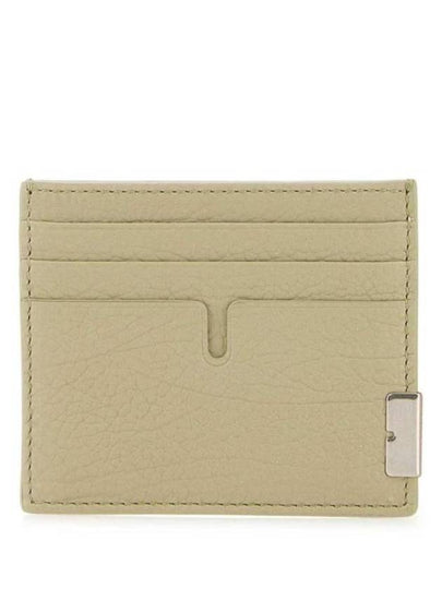 Tall B-Cut Leather Card Wallet Green - BURBERRY - BALAAN 2