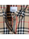 Button Down Collar Vintage Check Stretch Cotton Long Sleeve Shirt Beige - BURBERRY - BALAAN 10