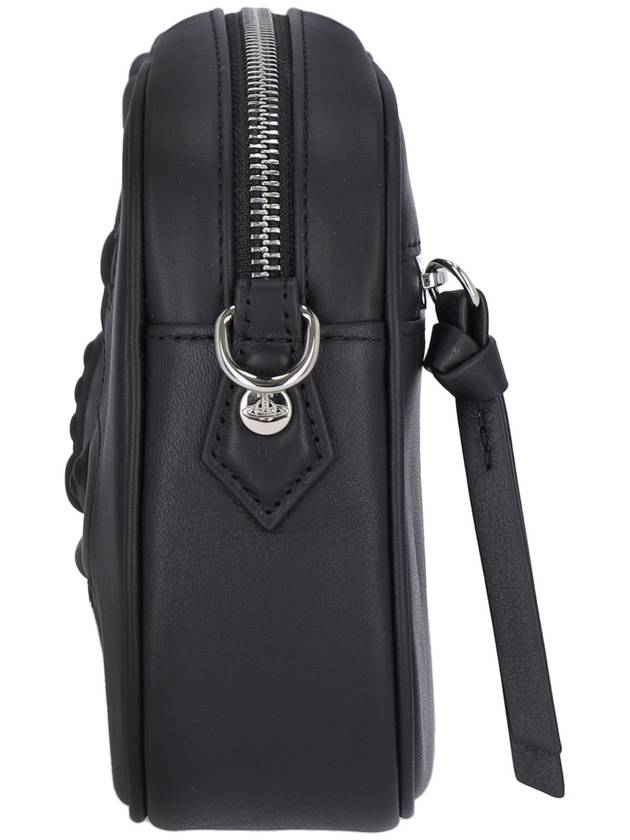 Anna Leather Cross Bag Black - VIVIENNE WESTWOOD - BALAAN 6