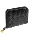 Intrecciato Zipped Coin Wallet Black - BOTTEGA VENETA - BALAAN 4