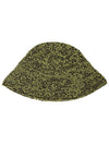 Embroidered Logo Chunky Knit Bucket Hat Green - GANNI - BALAAN 3