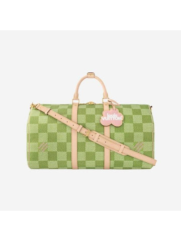 Louis Vuitton Keepall Bandouliere 50 Duffel Bag Green - LOUIS VUITTON - BALAAN 1