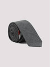 Three-Line Engineer Stripe Wool  Neck Tie Dark Grey - THOM BROWNE - BALAAN 4