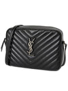 Roux Quilted Cross Bag Black - SAINT LAURENT - BALAAN 3