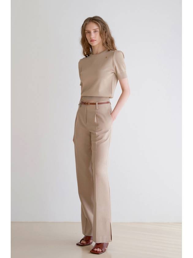 One Button Slit Wide Pants - ILROZE - BALAAN 6