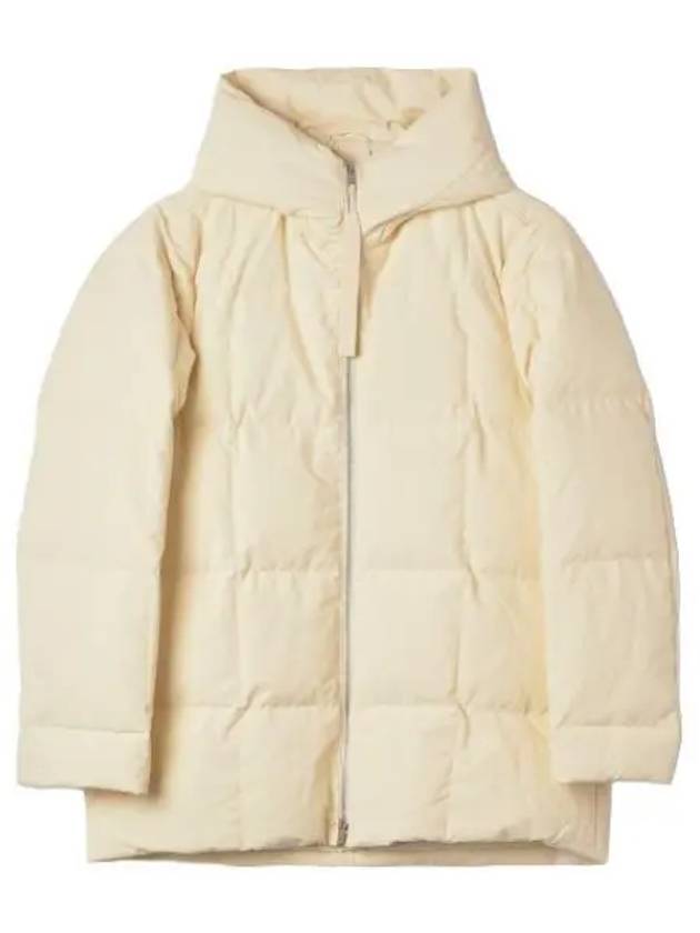 Quilted Hood Down Padding Natural - JIL SANDER - BALAAN 1