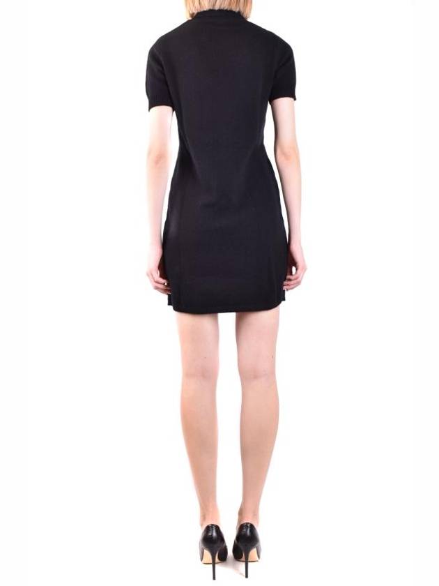 Women's M Agarette Logo Cut Out High Neck Short Dress Black - DIESEL - BALAAN 6